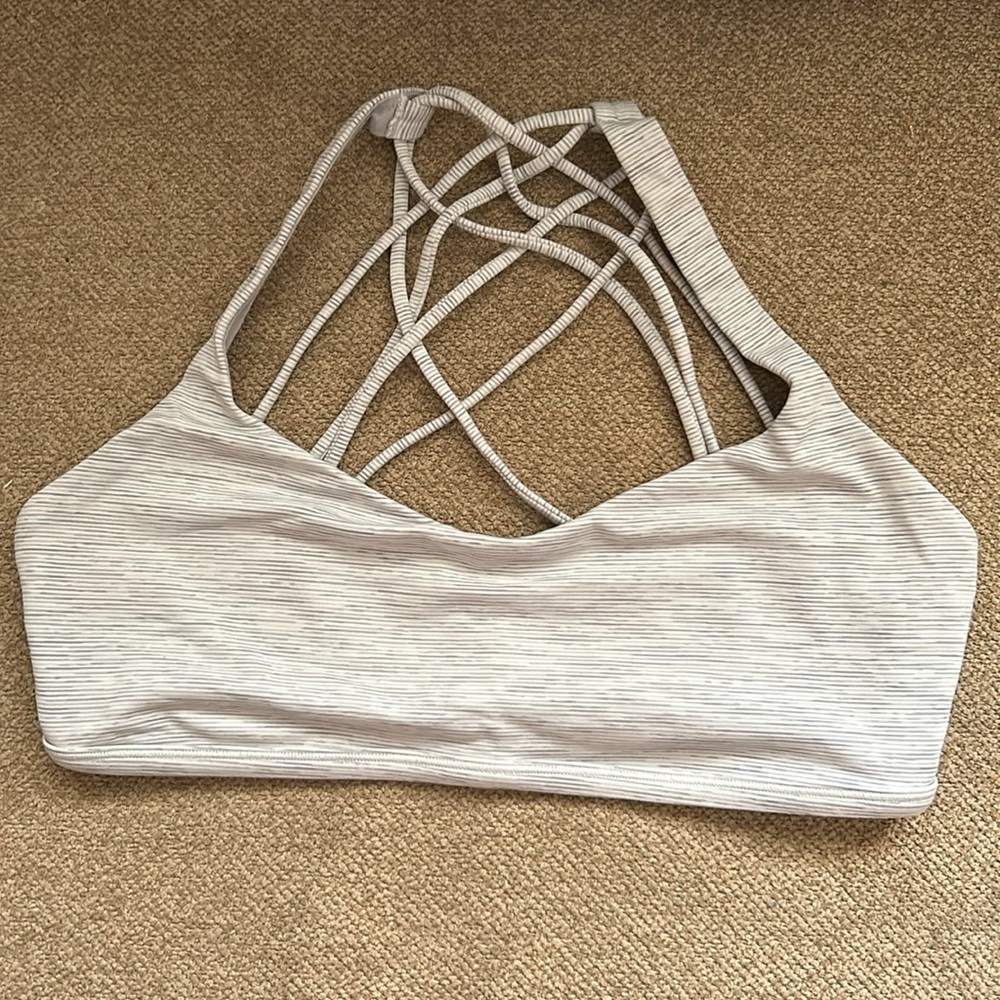 Lululemon Athletica Strappy Sports Bra in Gray